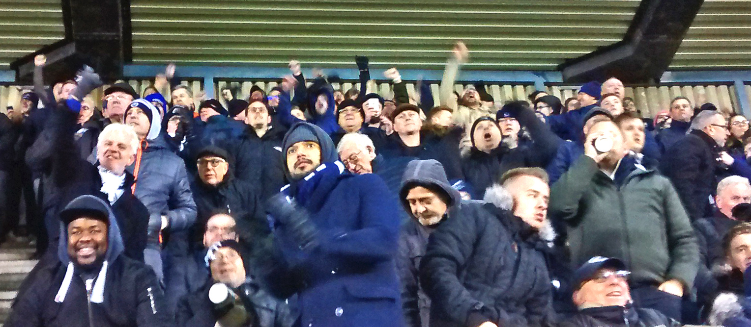 People cheering