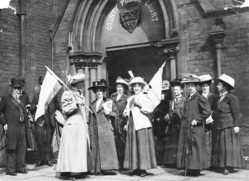 Photo of suffragettes